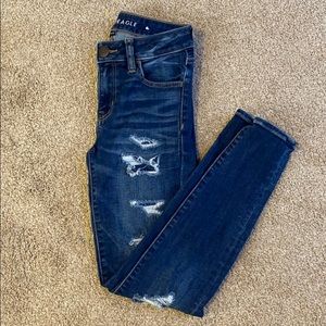 American Eagle jeans holes are patched
